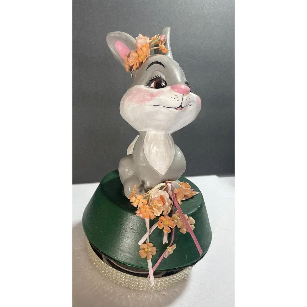 Bunny Rabbit Music Box Based‎ Off Of 1988 Disney Thumper Not Marked